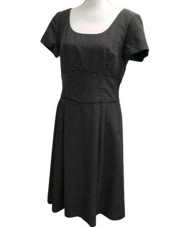Talbots Dresses & Skirts - Talbots Womens Polka Dot Black Dress Size 10